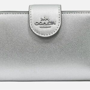 Coach Metallic Silver Wallet